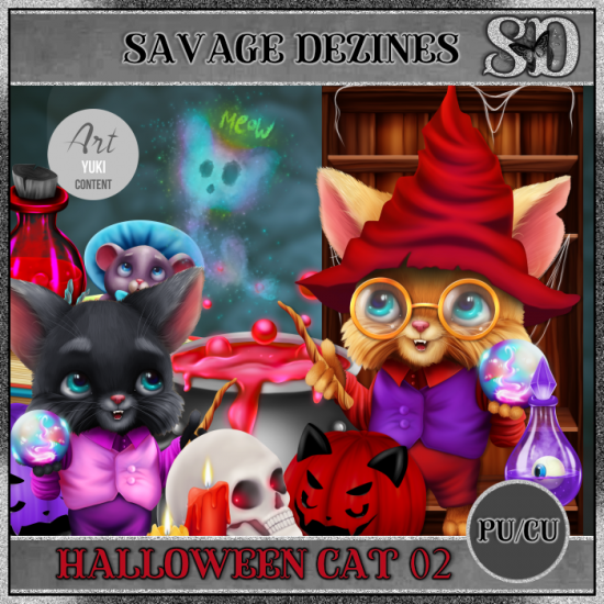 Halloween Cat 02 CU - Click Image to Close