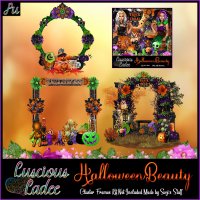 Halloween Beauty Cluster Frames