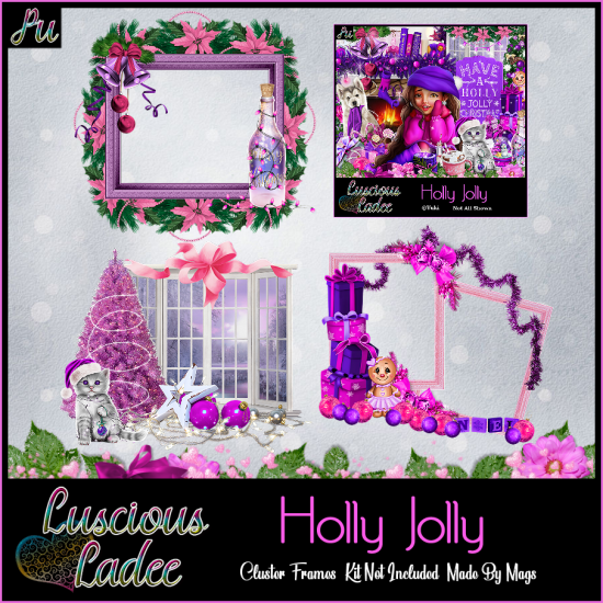Holly Jolly Cluster Frames - Click Image to Close