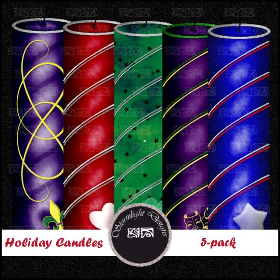 Holiday Candles Pack CU/PU - Click Image to Close