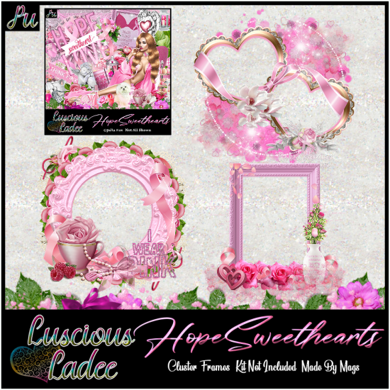 Hope Sweethearts Cluster Frames - Click Image to Close