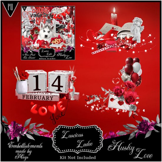 Husky Love Embellishments - Click Image to Close