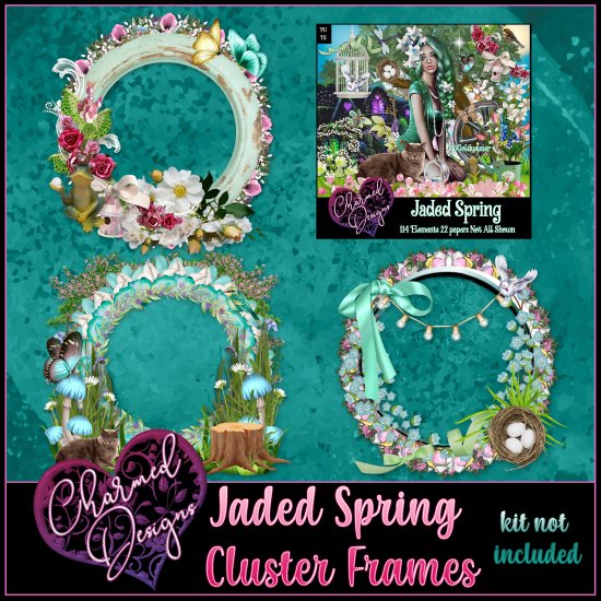 Jaded Spring Cluster Frames - Click Image to Close