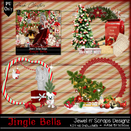 Clusters Frame PU - Jingle Bells - Click Image to Close