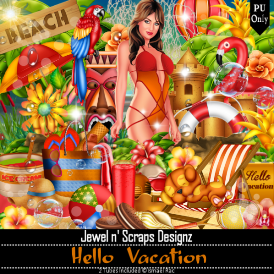 PU Kit - Hello Vacation - Click Image to Close