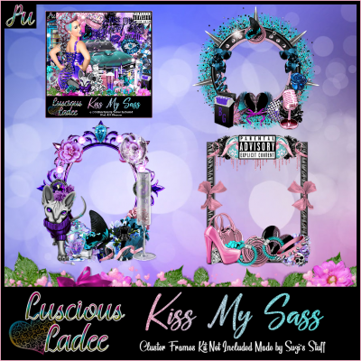 Kiss My Sass Cluster Frames