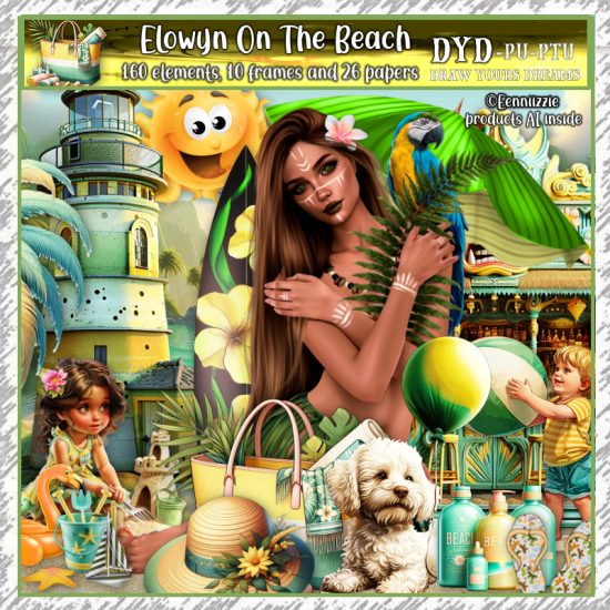 ELOWYN ON THE BEACH - Click Image to Close