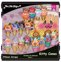 Kitty Cones CU/PU Pack 2