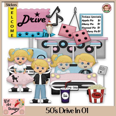 50's Drive In 01 - CU