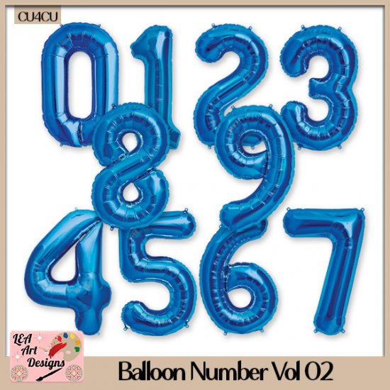 Balloon Numbers Vol 02 - CU4CU - Click Image to Close