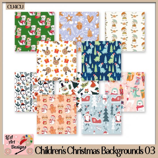 Children's Christmas Backgrounds 03 - CU4CU - FS - Click Image to Close