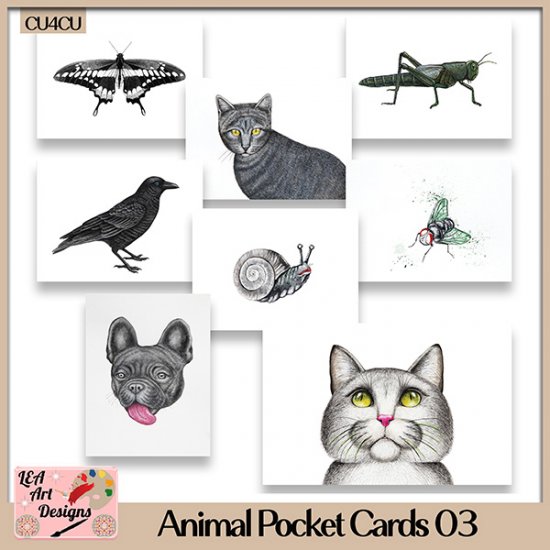 Animal Pocket Cards 03 - CU4CU - Click Image to Close