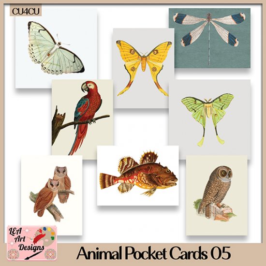 Animal Pocket Cards 05 - CU4CU - Click Image to Close