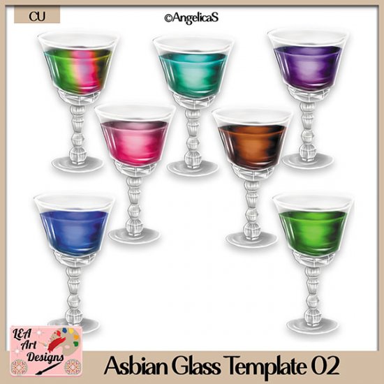 Asbian Glass 02 - Layered Template - CU - Click Image to Close