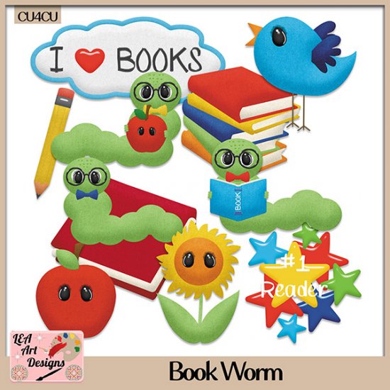 Book Worm - CU4CU - Click Image to Close