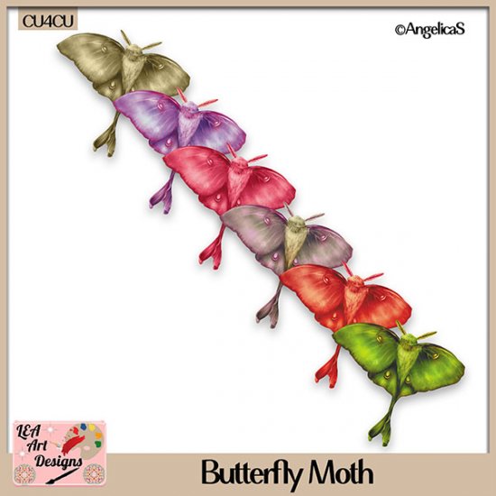 Butterfly Moth - CU4CU - Click Image to Close