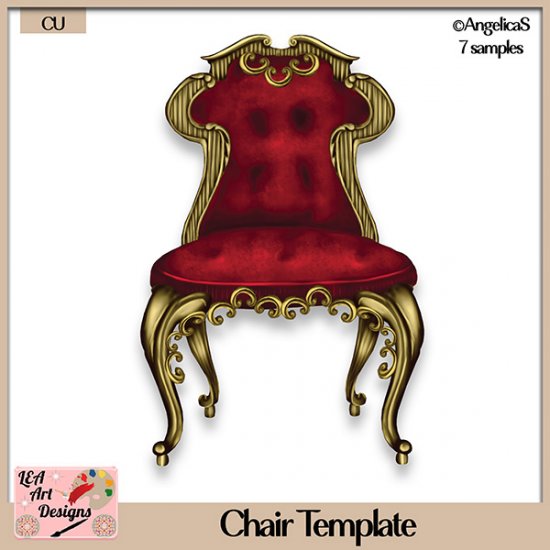 Chair - Layered Template - CU - Click Image to Close