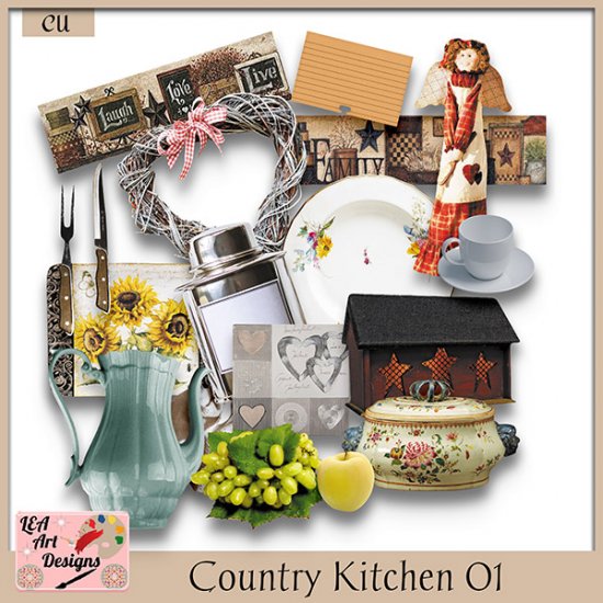 Country Kitchen 01 - CU - Click Image to Close