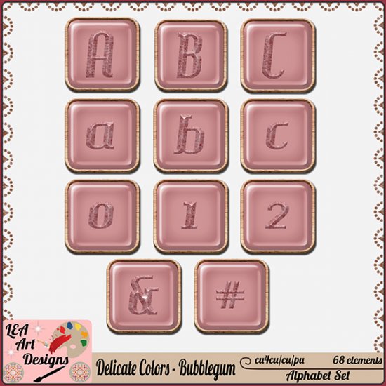 Delicate Colors - Bubblegum Alpha - CU4CU - Click Image to Close