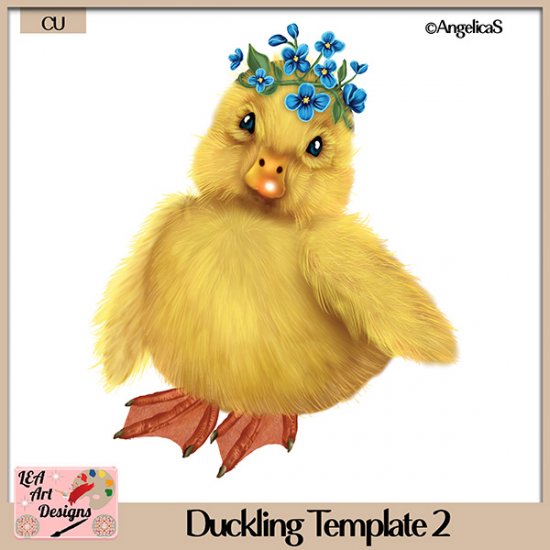 Duckling 02 - Layered Template - CU - Click Image to Close