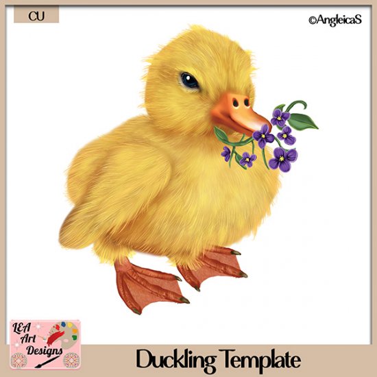 Duckling 01 - Layered Template - CU - Click Image to Close