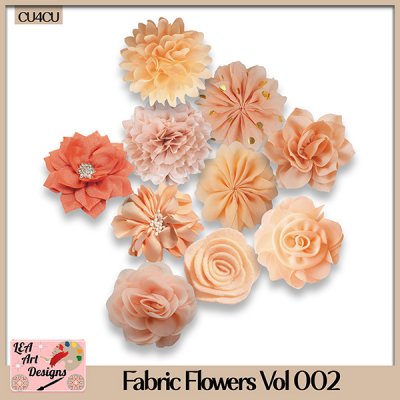 Fabric Flowers Vol 002 - CU4CU