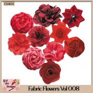 Fabric Flowers Vol 008 - CU4CU