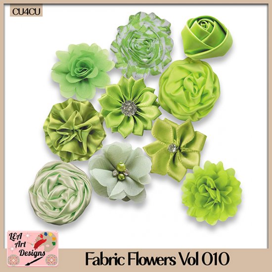 Fabric Flowers Vol 010 - CU4CU - Click Image to Close