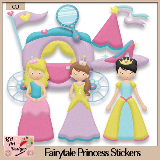 Fairytale Princess - Stickers - CU - Click Image to Close