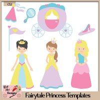 Fairytale Princess - Layered Templates - CU