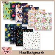 Floral Backgrounds - CU4CU - FS