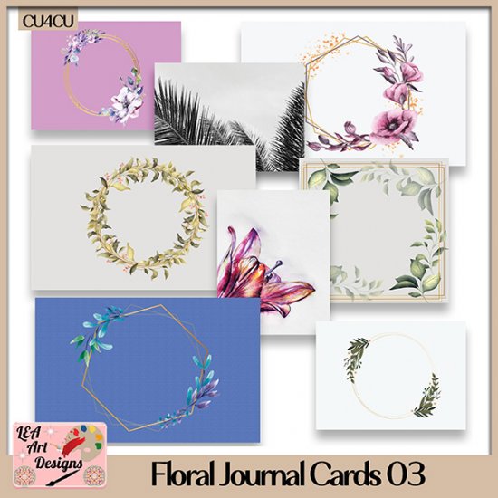 Floral Journal Cards 03 - CU4CU - Click Image to Close