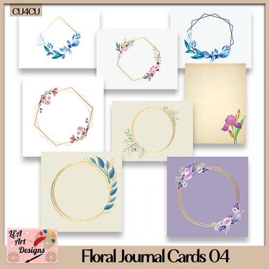 Floral Journal Cards 04 - CU4CU - Click Image to Close