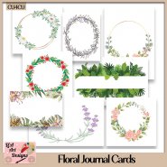 Floral Journal Cards - CU4CU