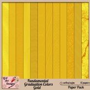 Fundamental Graduation Colors - Gold Paper Pack FS - CU4CU