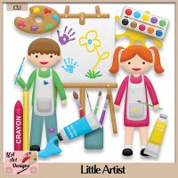 Little Artist - Stickers - CU