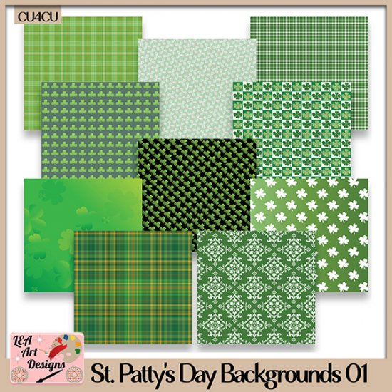 St. Patty's Day Backgrounds 01 - CU4CU - FS - Click Image to Close
