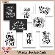 Wordart Pocket Cards - CU