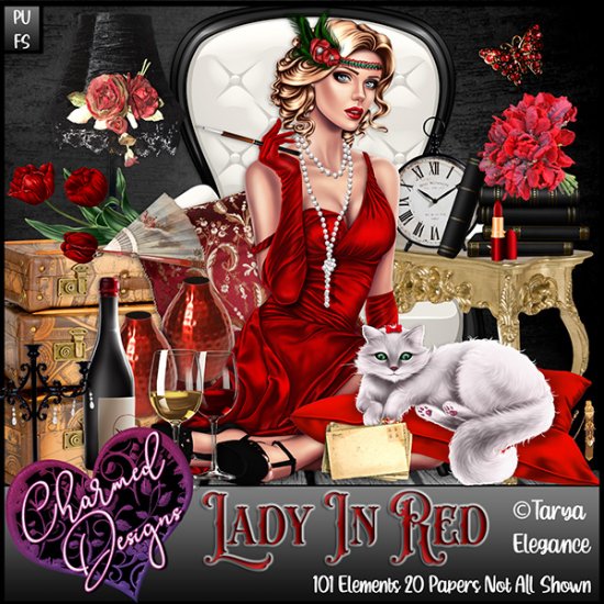 Lady In Red - Click Image to Close