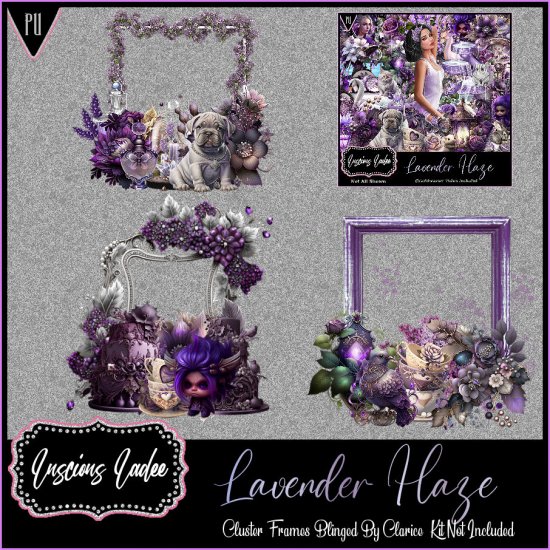 Lavender Haze Cluster Frames - Click Image to Close