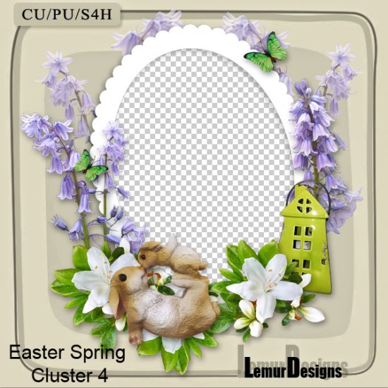 Spring Easter Cluster 4 by Lemur Designs - Click Image to Close