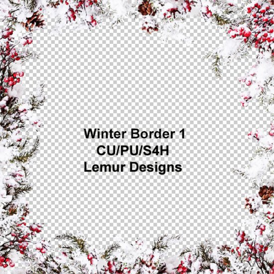 Winter Border 1 by Lemur Designs - Click Image to Close