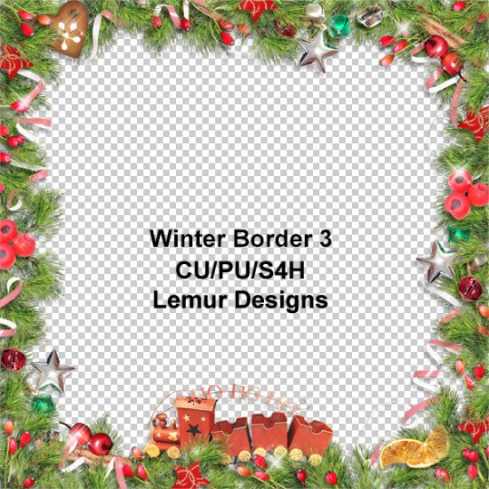 Winter Border 3 by Lemur Designs - Click Image to Close