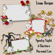 Spooky Night Clusters Lemur Designs