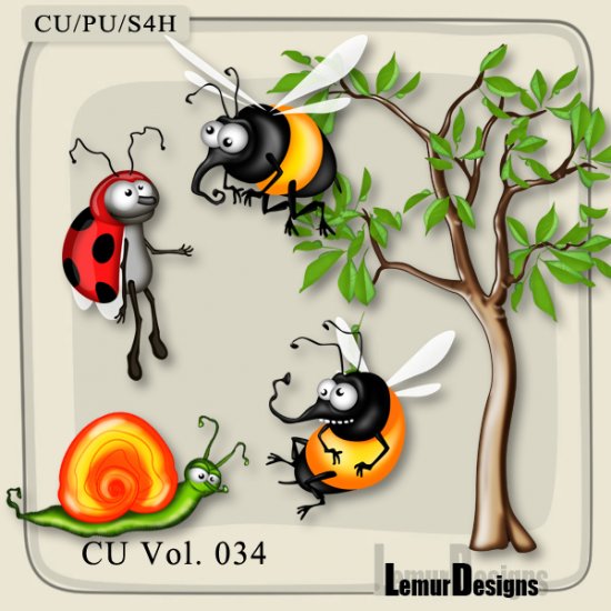 CU Vol. 034 Bugs Insects by Lemur Designs - Click Image to Close