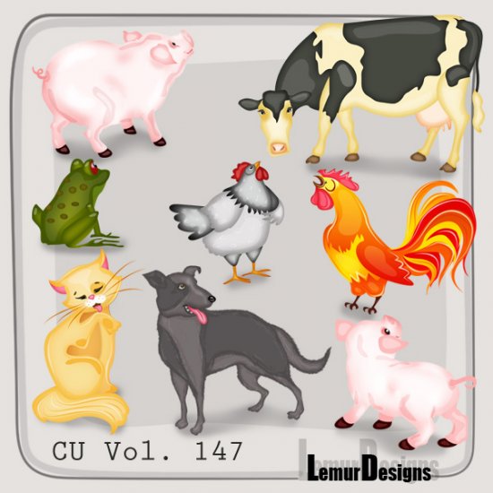 CU Vol. 147 Animals by Lemur Designs - Click Image to Close