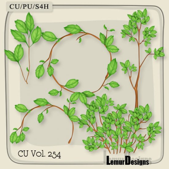 CU Vol. 254 Plants by Lemur Designs - Click Image to Close