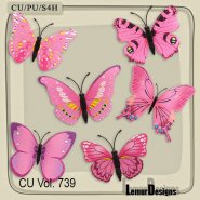 CU Vol. 739 Butterflies by Lemur Designs