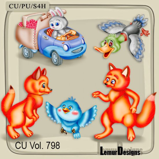 CU Vol. 798 animals by Lemur Designs - Click Image to Close