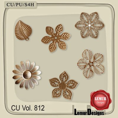 CU Vol. 812 Metal Flowers